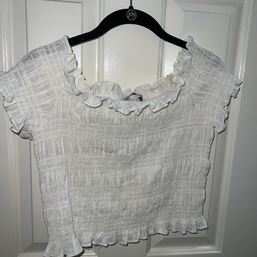 Bindu Zoe Top White Size Small